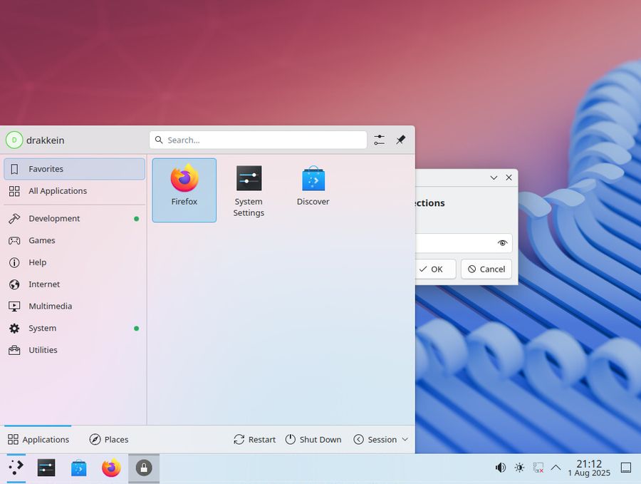 Plasma running in LXC